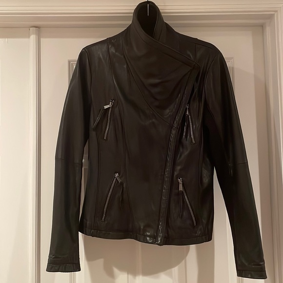 Michael by Michael Kors Leather Jacket - Picture 2 of 6
